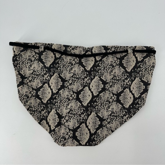 Andie Riviera Belted Bikini Bottom Snakeskin Print Size Medium New with Tag - Picture 7 of 13